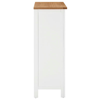 Vinställ Vinskåp 72x32x90 cm massiv ek