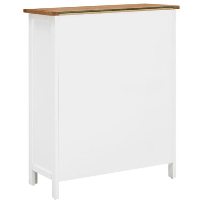 Vinställ Vinskåp 72x32x90 cm massiv ek