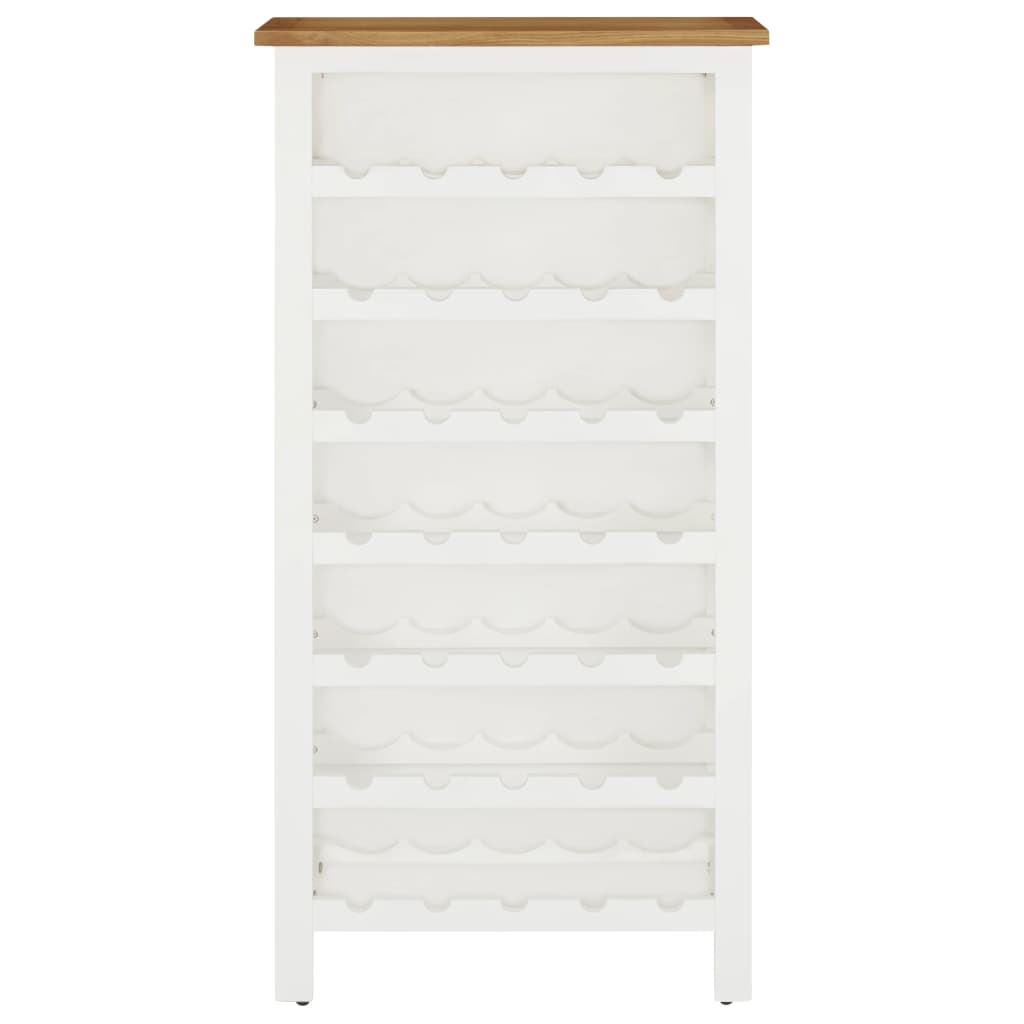 Vinställ Vinskåp 56x32x110 cm massiv ek