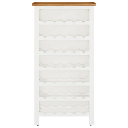 Vinställ Vinskåp 56x32x110 cm massiv ek