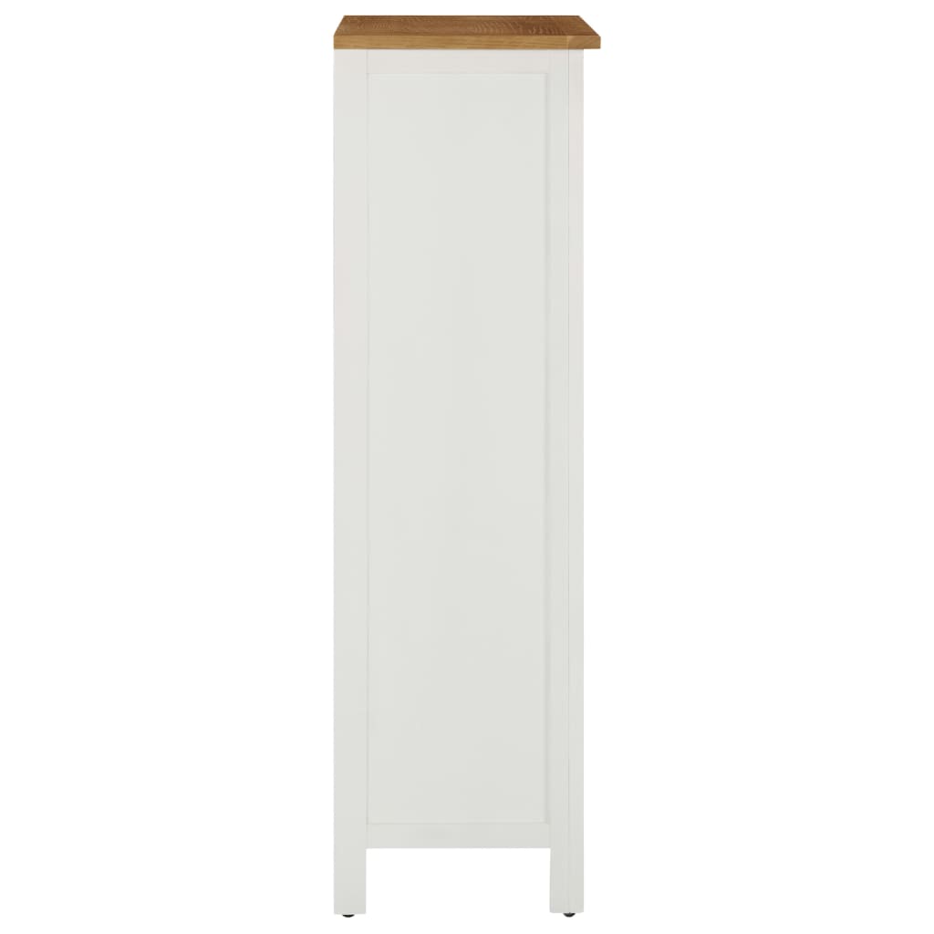 Vinställ Vinskåp 56x32x110 cm massiv ek