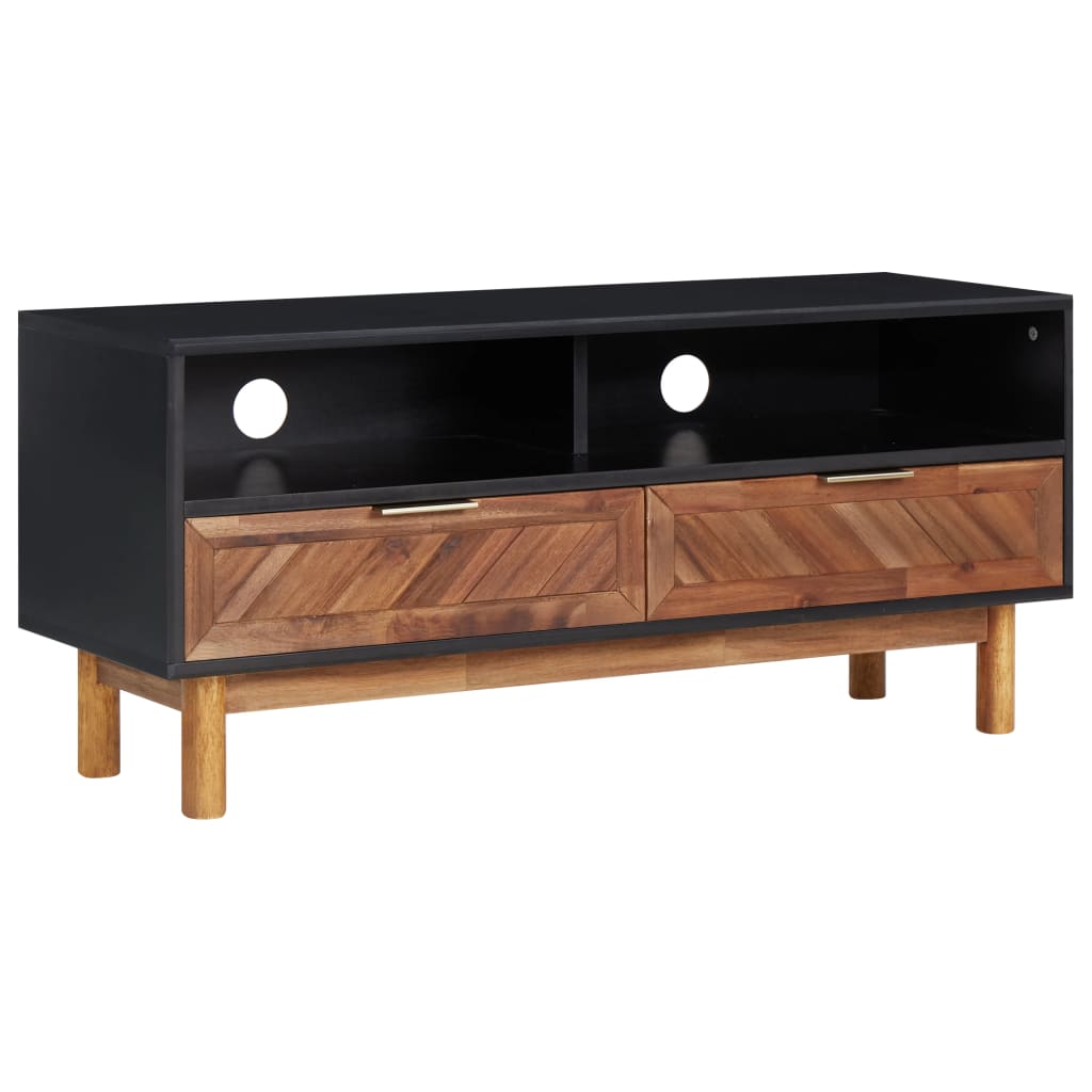 TV-Möbel Trä TV-Bänk 100x35x45 cm massivt akaciaträ och