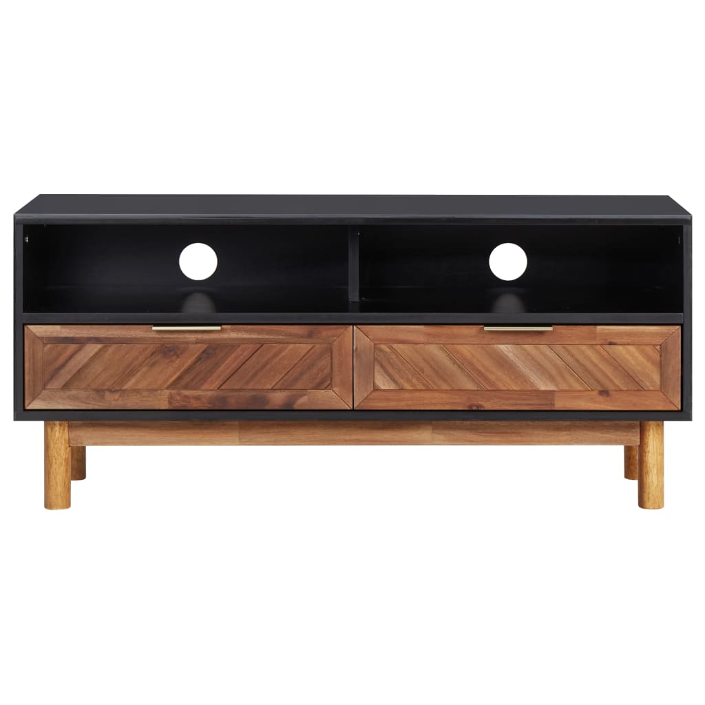 TV-Möbel Trä TV-Bänk 100x35x45 cm massivt akaciaträ och
