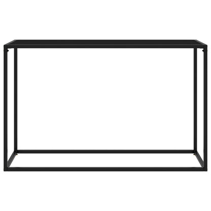 Avlastningsbord Konsollbord Svart 120x35x75 cm härdat glas