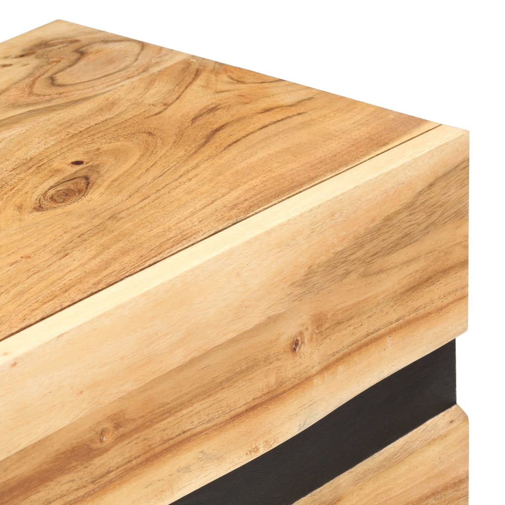 Skänk Trä 120x30x75 cm massivt akaciaträ