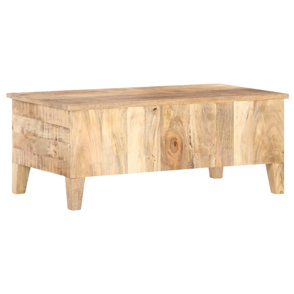 Soffbord Trä 100x55x40 cm grovt mangoträ