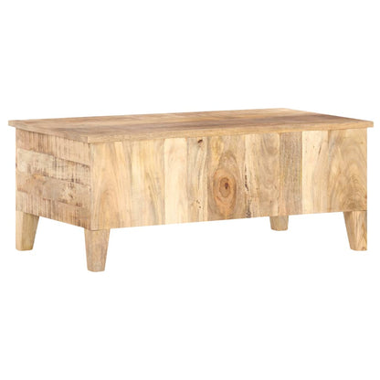Soffbord Trä 100x55x40 cm grovt mangoträ