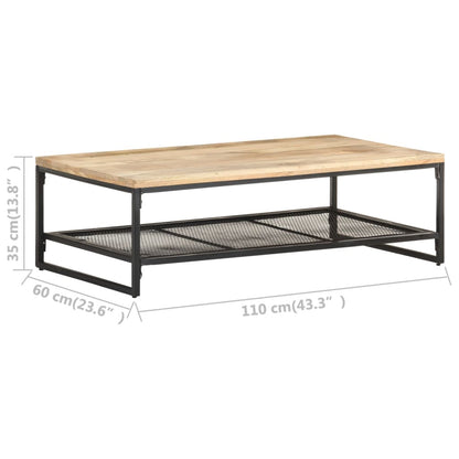 Soffbord 110x60x35 cm massivt mangoträ