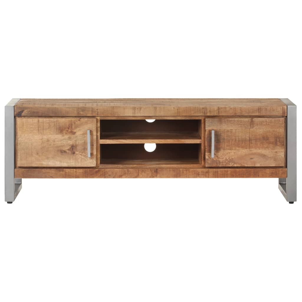 TV-Möbel Trä TV-Bänk 120x30x40 cm grovt mangoträ