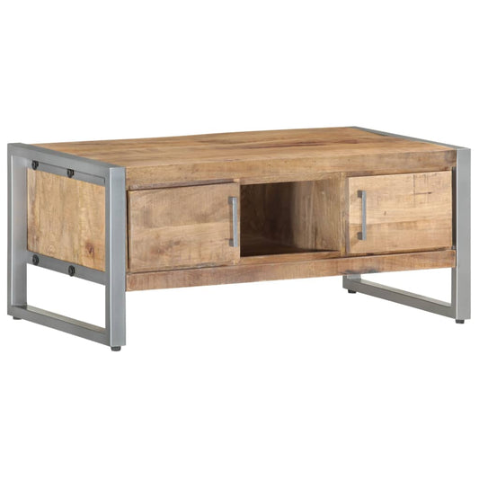 Soffbord Trä 95x50x40 cm grovt mangoträ