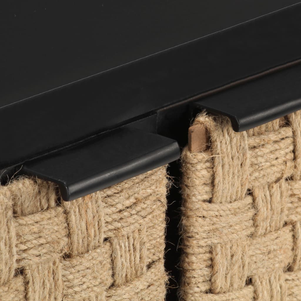 Skänk Svart 60x35x70 cm massivt mangoträ