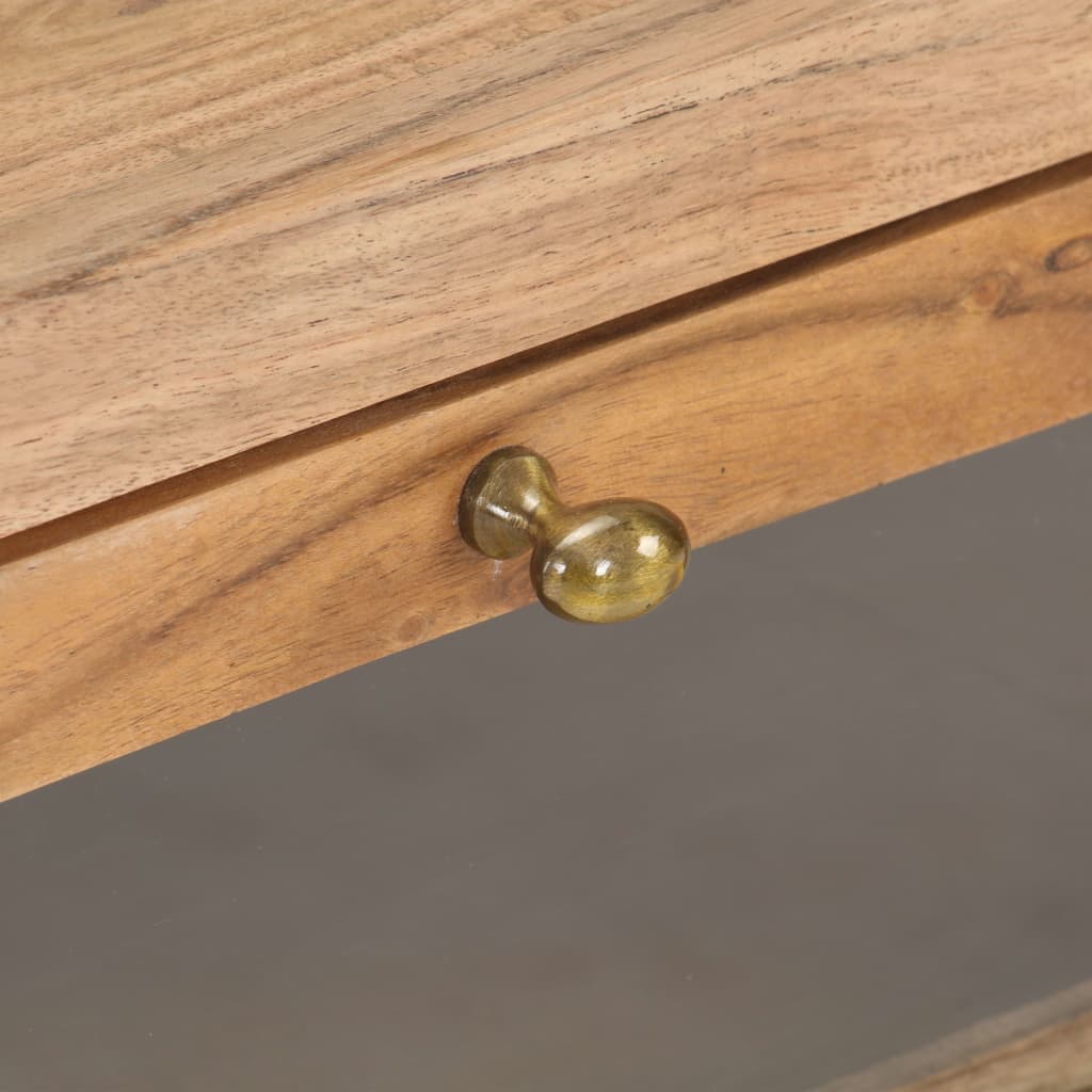 Soffbord Trä 90x60x40 cm massivt akaciaträ