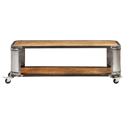Soffbord Trä 100x50x35 cm massivt mangoträ