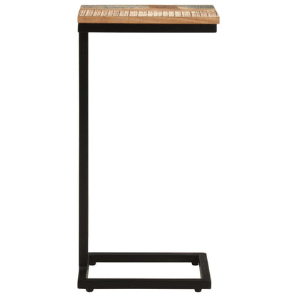 Sidobord Trä 2 st 31,5x24,5x64,5 massivt återvunnet trä