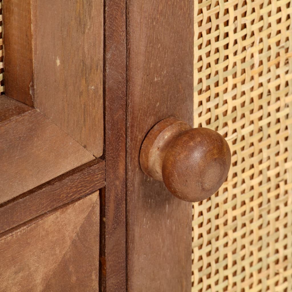Skänk Trä 60x35x75 cm massivt mangoträ