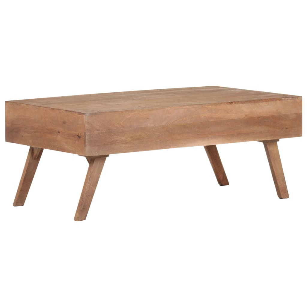 Soffbord Trä 100x60x40 cm massivt mangoträ