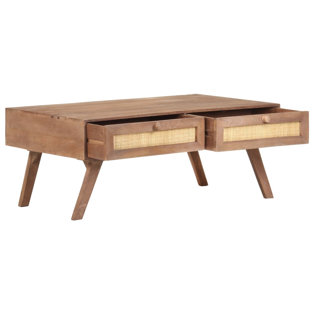 Soffbord Trä 100x60x40 cm massivt mangoträ