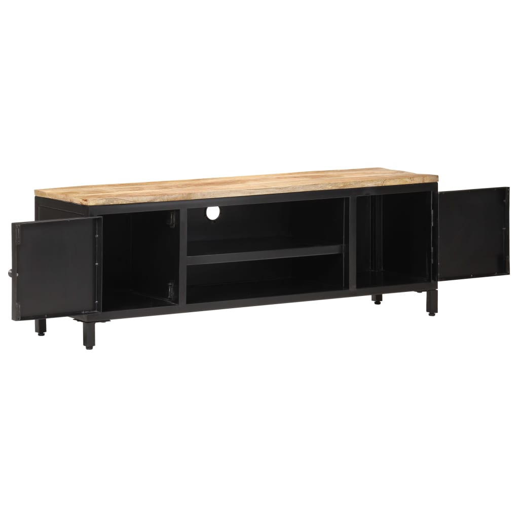 TV-Möbel Trä TV-Bänk 120x30x40 cm massivt grovt mangoträ