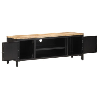 TV-Möbel Trä TV-Bänk 120x30x40 cm massivt grovt mangoträ