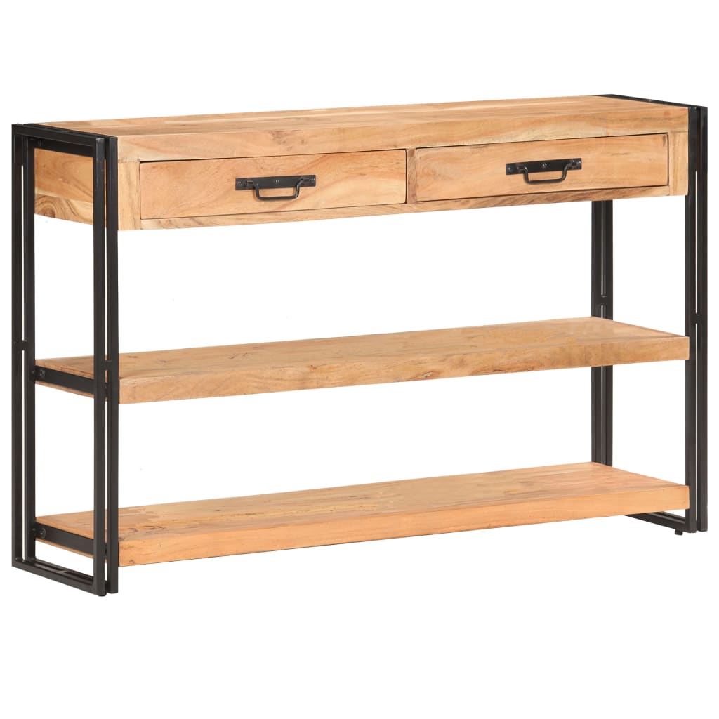 Skänk Trä 120x30x75 cm massivt akaciaträ