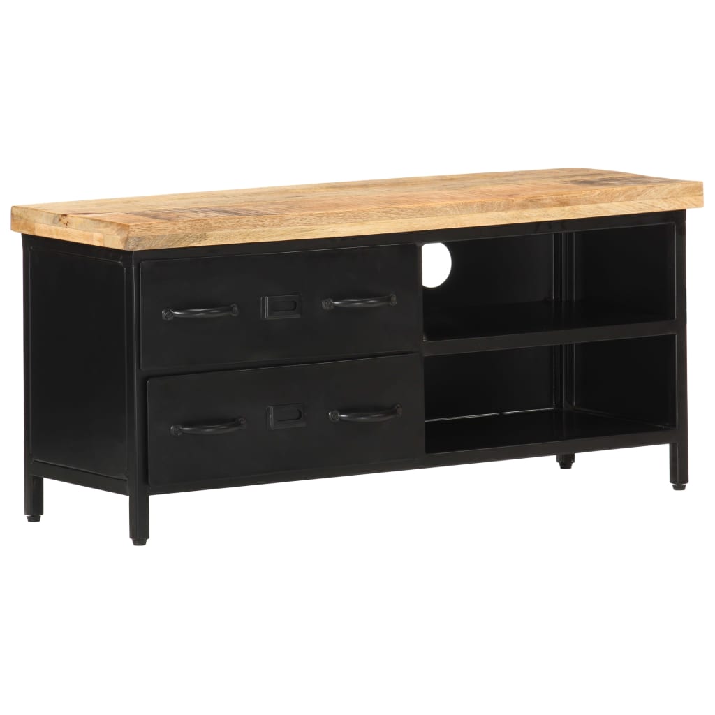 TV-Möbel Trä TV-Bänk 90x30x41 cm grovt mangoträ