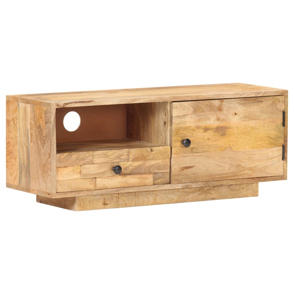 TV-Möbel Trä TV-Bänk 90x30x35 cm massivt mangoträ