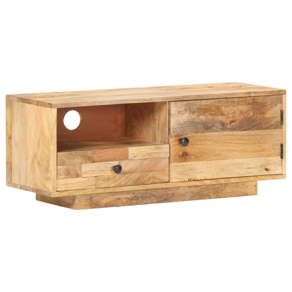 TV-Möbel Trä TV-Bänk 90x30x35 cm massivt mangoträ