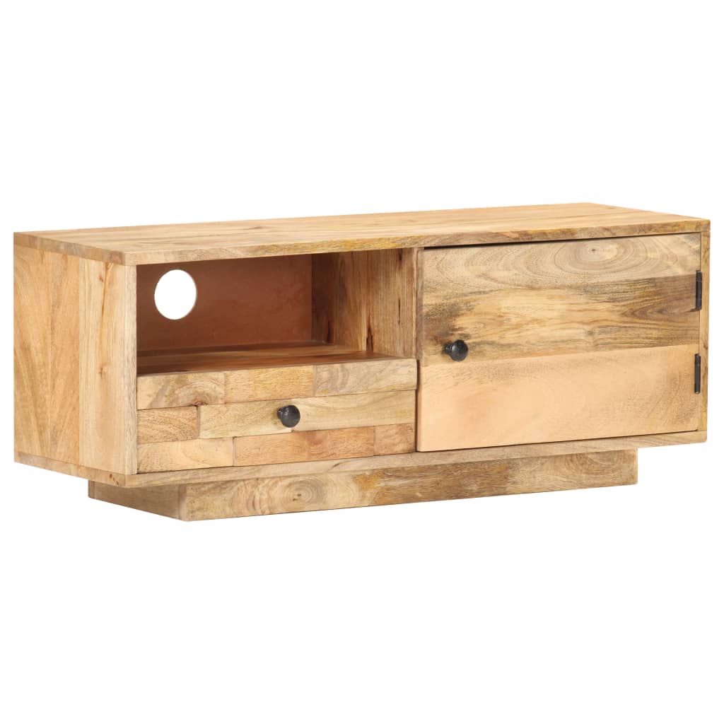 TV-Möbel Trä TV-Bänk 90x30x35 cm massivt mangoträ
