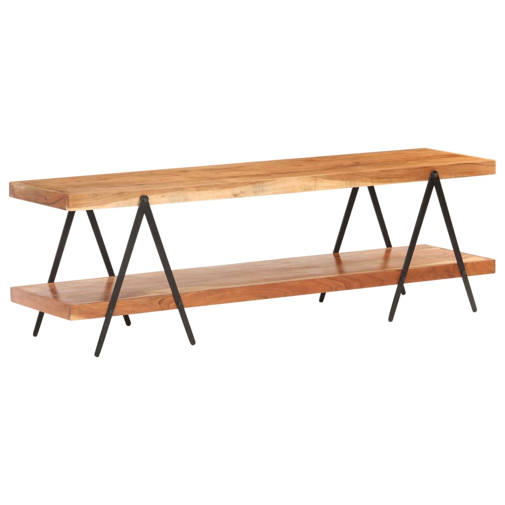 TV-Möbel Trä TV-Bänk 160x40x50 cm massivt akaciaträ