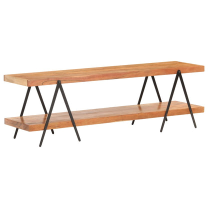 TV-Möbel Trä TV-Bänk 160x40x50 cm massivt akaciaträ