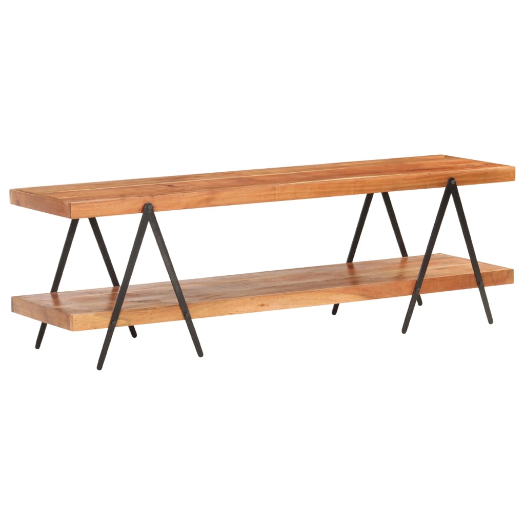 TV-Möbel Trä TV-Bänk 160x40x50 cm massivt akaciaträ