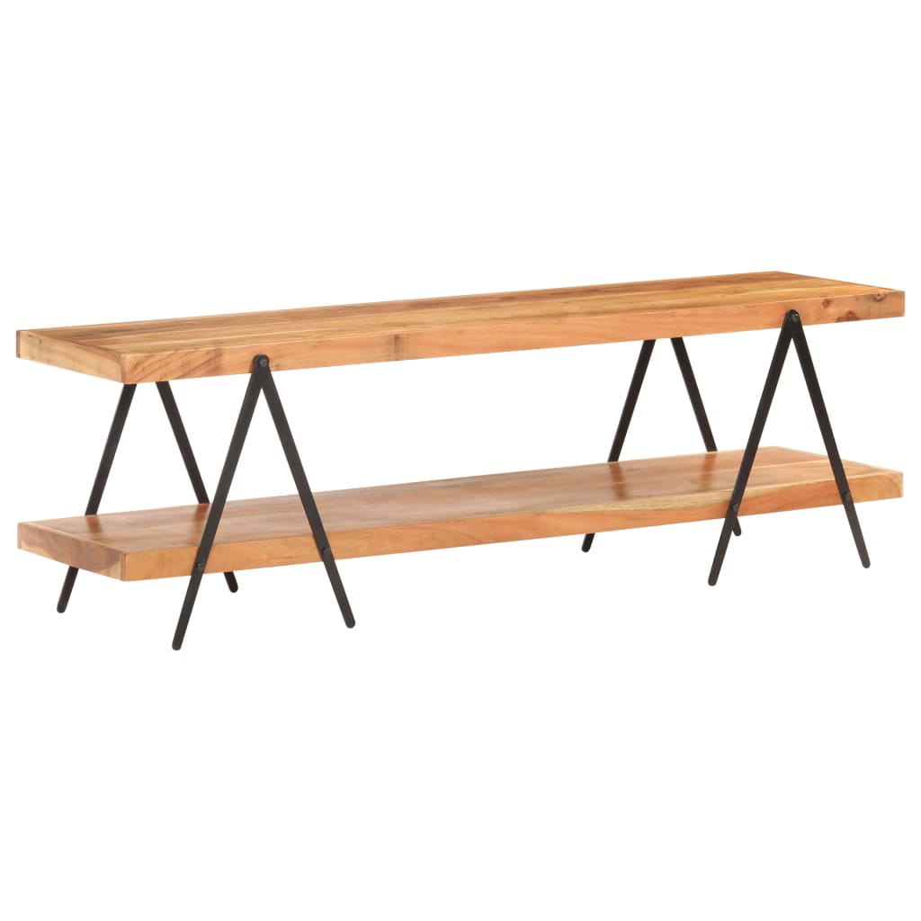 TV-Möbel Trä TV-Bänk 160x40x50 cm massivt akaciaträ