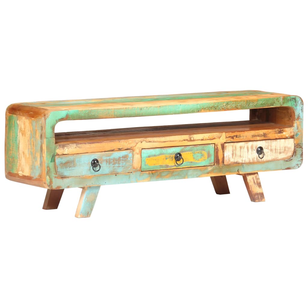 TV-Möbel Trä TV-Bänk 117x30x41 cm massivt återvunnet trä
