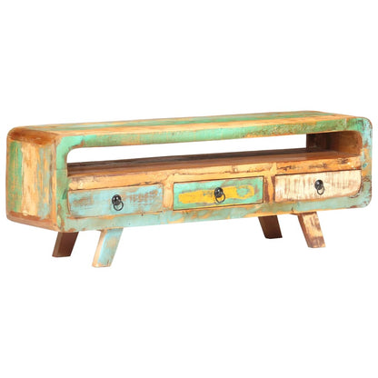 TV-Möbel Trä TV-Bänk 117x30x41 cm massivt återvunnet trä