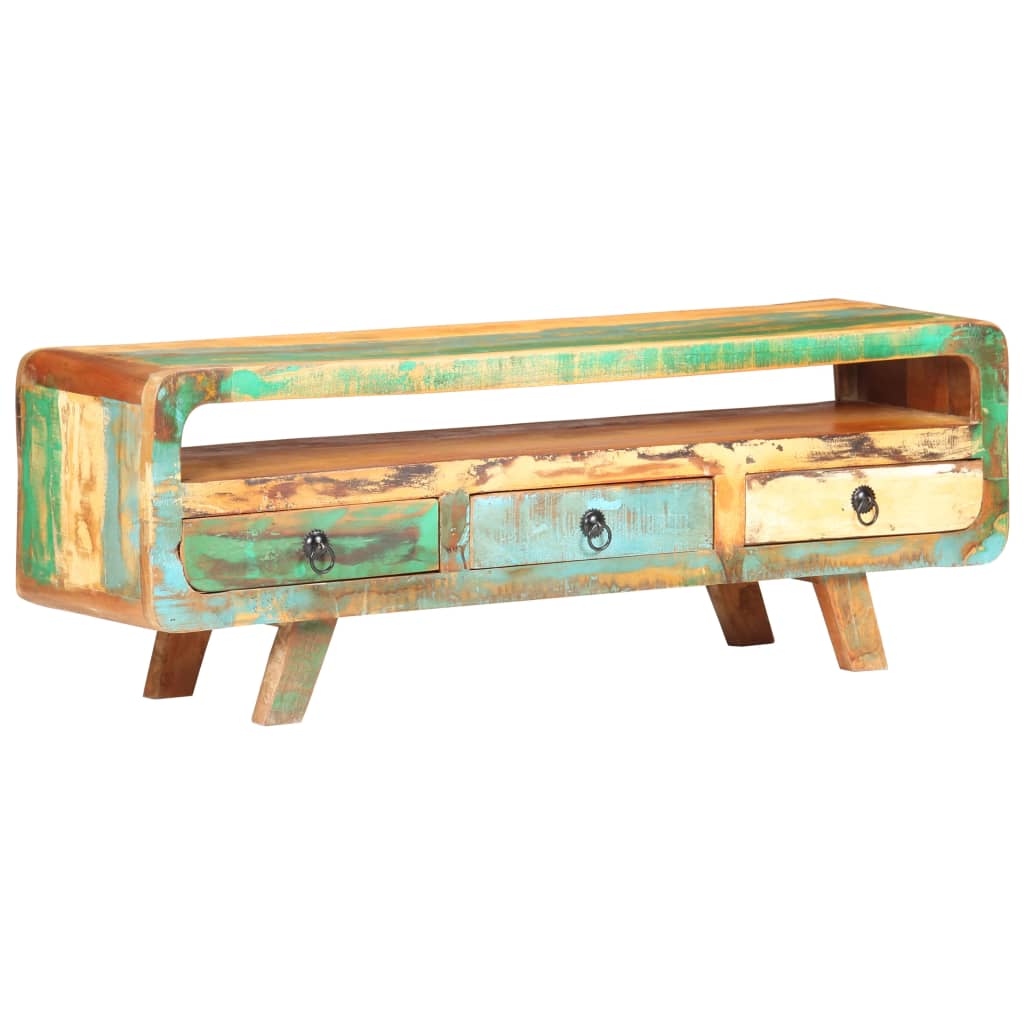 TV-Möbel Trä TV-Bänk 117x30x41 cm massivt återvunnet trä