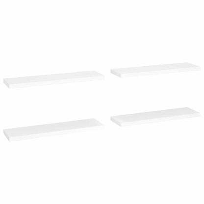 Vägghylla Vit 4 st Vit 90x23,5x3,8 cm