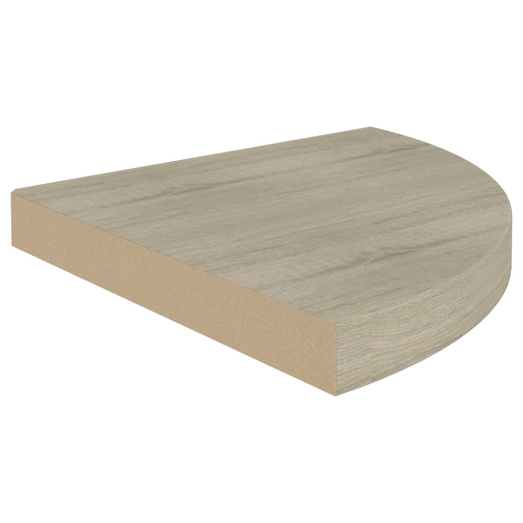 XXXXX Svävande hörnhyllor 4 st ek 35x35x3,8 cm MDF