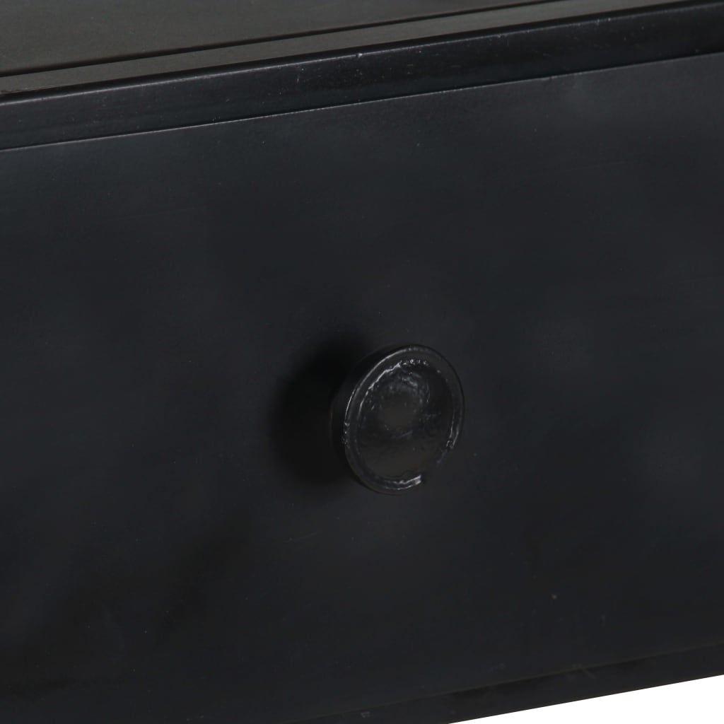 Bokhylla Trä 60x35x180 cm grovt mangoträ och järn