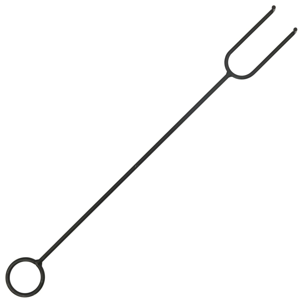 Eldstad med eldgaffel 68 cm XXL stål