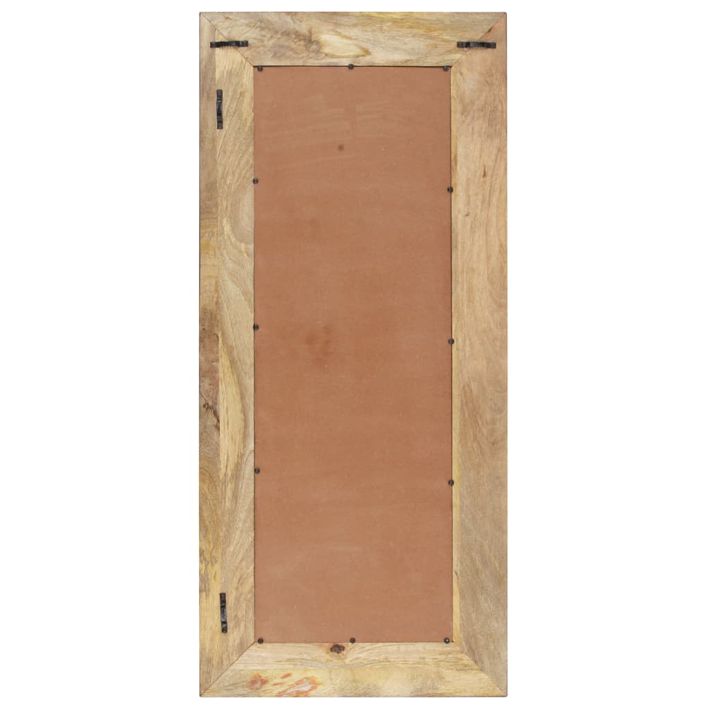 Väggspegel 110x50 cm massivt mangoträ