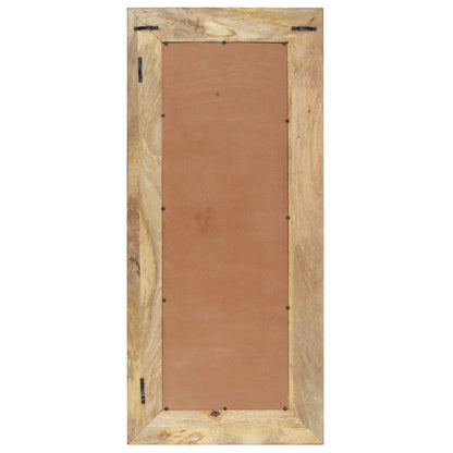 Väggspegel 110x50 cm massivt mangoträ