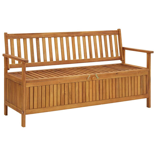Trädgårdsbänk Trä 148 cm massivt akaciaträ
