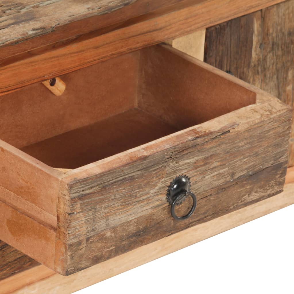 TV-Möbel Trä TV-Bänk 120x30x40 cm massivt akaciaträ och återvunnet trä