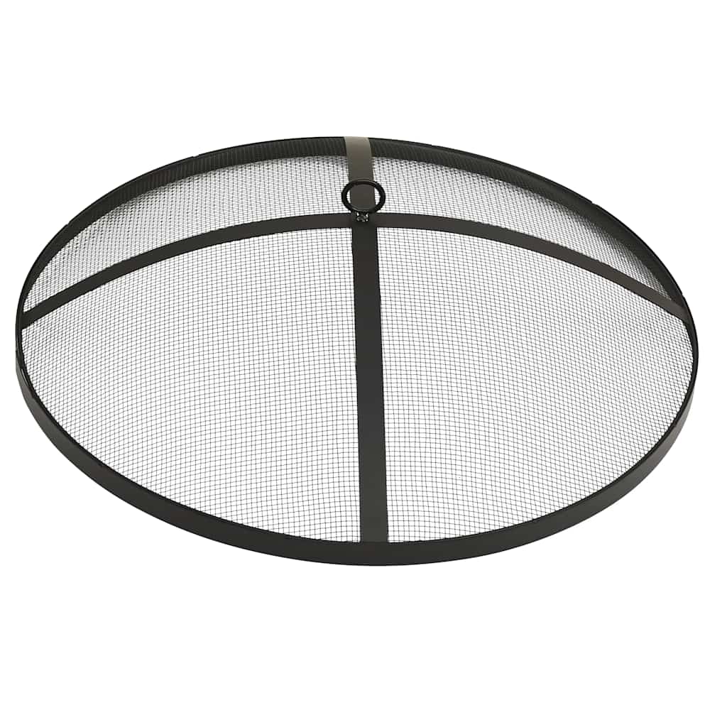 2-i-1 Eldstad grill och eldgaffel 59x59x60 cm rostfritt stål