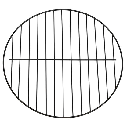 2-i-1 Eldstad grill och eldgaffel 59x59x60 cm rostfritt stål