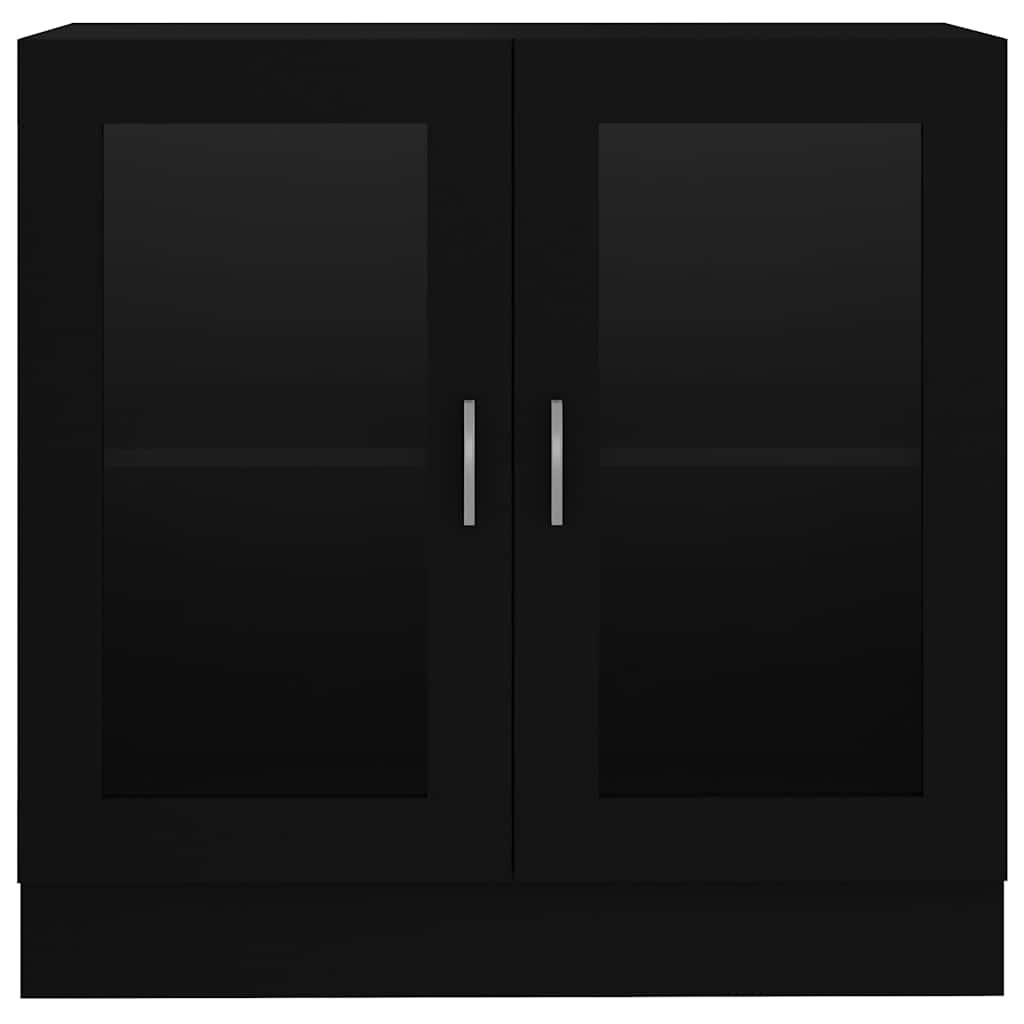 Vitrinskåp Svart 82,5x30,5x80 cm