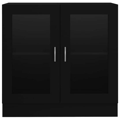 Vitrinskåp Svart 82,5x30,5x80 cm