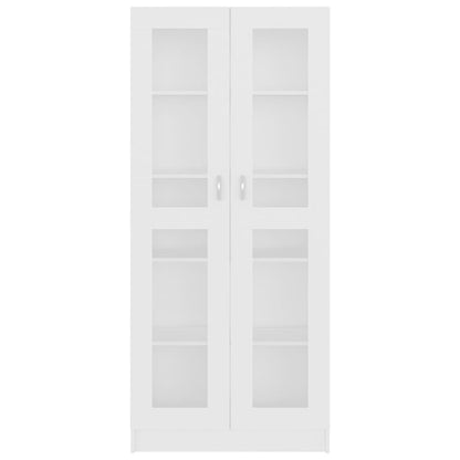 Vitrinskåp Vit 82,5x30,5x185,5 cm