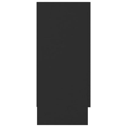 Vitrinskåp Svart 120x30,5x70 cm