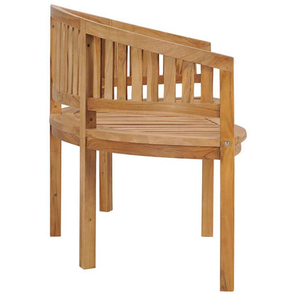 Trädgårdsbänk Trä 180 cm massiv teak